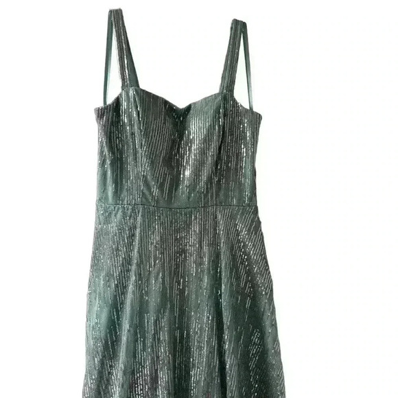 NWT TLC Say Yes To The Prom Baby Blue Sequin Floor Length Dress Gown Size 7 - Picture 4 of 10